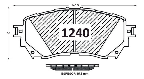 Pastillas De Frenos Delanteras Mazda Cx5 2016-2022 Foto 2