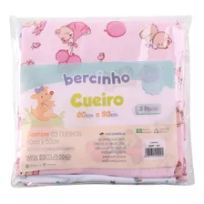 Kit Cueiro Flanelado Estampado - 03 Peças