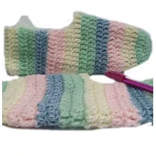 Pantucos Crochet X3 Pares Tejidos Lana -hilo Niños T 22 A 32