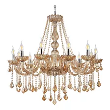 Lustre Candelabro Cristal Legitimo 12 Braços Inovartte Inl54