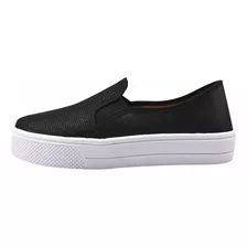 Tênis Feminino Slip On Brilhante Sapatos Feminina Sapatenis