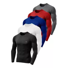 Kit 5 Camiseta Térmica Proteção Uv50 Masculina Segunda Pele