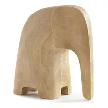 Escultura Elefante Em Poliresina - Mart 12786 Cor Marrom-claro