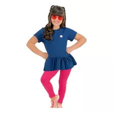 Conjunto Infantil Presente Blusa E Calça Legging Blogueira