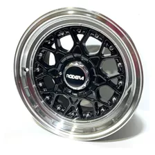 Jogo De Rodas Aro 15x7 Rs-2 Rodera Multi 4x100/108 