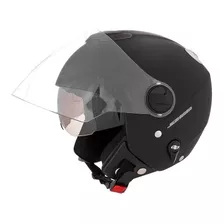 Capacete Para Moto Aberto Pro Tork New Atomic Solid Preto-fosco Solid Tamanho 56 