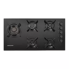 Cooktop 5 Bocas Brastemp A Gás Bdd85ae Cor Preto