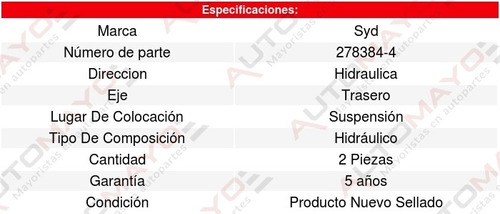 2 Amortiguadores Hidraulicos Trasero Gol 09/16 Foto 3