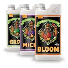 Anbgmbd500 Bloom, Micro, Grow Fertilizer Bundle, 16.9 Fl Oz 
