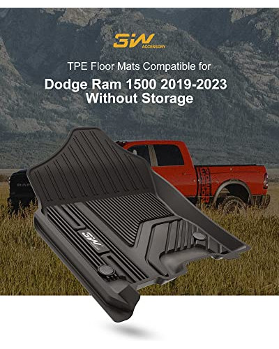 Alfombrillas De 3 W Compatibles Para Dodge Ram 1500 Sin Alma Foto 2