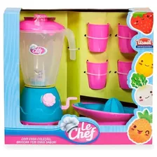Kit Liquidificador Infantil Brinquedo Cozinha Divertido Azul