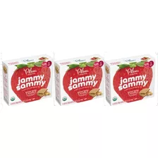 Plum Organics Jammy Sammy Snack Bebes Fresa Y Crema Cac 15pz
