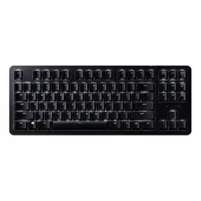 Teclado Gamer Razer Blackwidow Lite Qwerty Razer Orange Inglés Us Color Black Con Luz Blanca