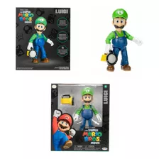 Figura De Acción Luigi Mario Bros Original Con Accesorios 