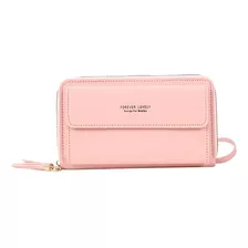 Cartera Bandolera Doble Uso Porta Celular Para Dama