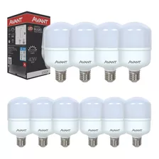 Kit 10 Lâmpada Led 40w Alta Potência Bulbo Avant E27 6500k