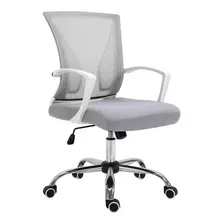 Silla Ejecutiva Para Oficina Altura E Inclinacion Ajustable Color Gris