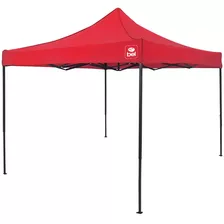 Tenda Gazebo Dobrável Em Oxford C/ Pvc 3 X 3 M Pagoda Belfix Cor Vermelho