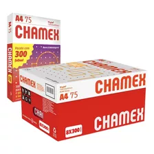 Caixa Papel A4 75g 300 Folhas Branco 8 Pacotes Chamex