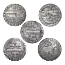 X5 Moneda Militar Segunda Guerra Mundial Ww2 Conmemorativa