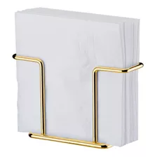 Porta Guardanapos Suporte Papel Aço Dourado Mesa Café Future Cor Dourado