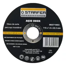 Kit 10 Disco De Corte Aço Inox 4.1/2x1mm Starfer