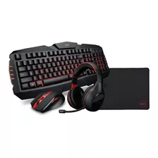 Combo 4 Em 1 Arsenal Gamer Cor Do Mouse Preto Cor Do Teclado Preto