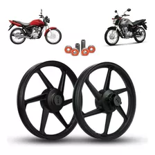 Rodas Liga Leve Honda Fan 125 09 Ks 6 Palitos Freio Tambor