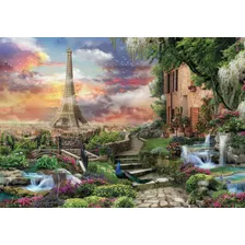 Paris Dream Puzzle 3000 Pz Clementoni Itália Torre Eiffel França Pavorreal Sunset Fontes Flores E Cachoeiras