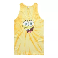 Playera Tank Top Bob Esponja Tie Dye Hombre Espiral