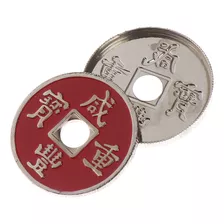 Mágica Chinese Coin Set -moeda Chinesa Amarela Com Casquilha