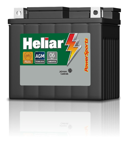 Bateria Heliar Htz6 125/150 Cg Titan Biz Nxr Bros Fan Xre300