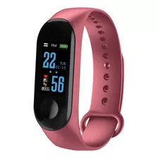 Reloj Hombre Mujer Smartwatch Inteligente Deportivo Android Color De La Caja Negro Color De La Malla Fucsia Color Del Bisel Fucsia Diseño De La Malla Mesh