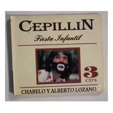 Cepillin Fiesta Infantil 3 Cd's Chabelo Y Alberto Lozano 