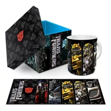 Taza Y Estuche Madera, Transformers, Con Envio