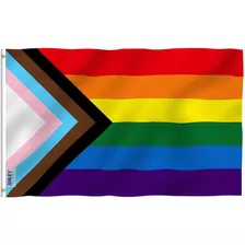 Bandera Anley, Transgénero Lgbt, 100% Poliéster, 90 X 150 Cm