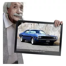 Quadro E Moldura Muscle-cars Muscle Car Musclecar A3 42x30cm