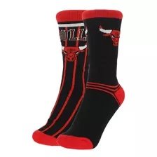 Calceta Nba Chicago Bulls Hombre Black/red