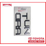 Car Tri-color 3 Grille Badge Emblem Decor Kit Fits Toyot Oad