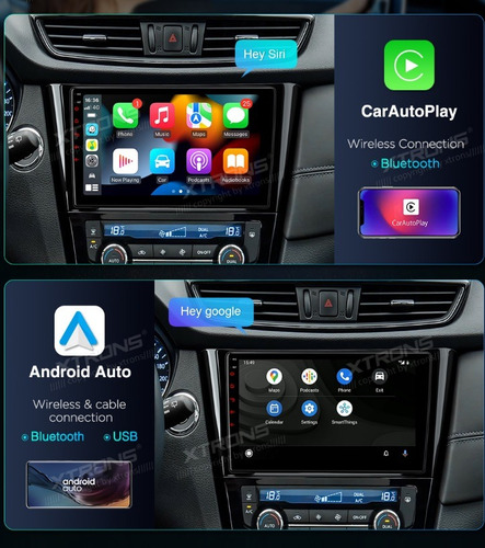 Xtrail 2015-2019 Android Nissan Gps Bluetooth Radio Carplay  Foto 2