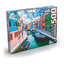 Quebra Cabeça Puzzle 500 Peças Canal De Burano - Grow