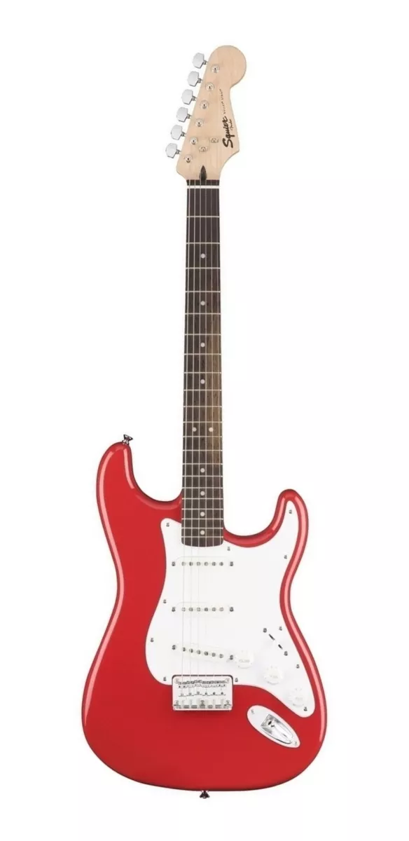 Guitarra Eléctrica Squier By Fender Bullet Stratocaster Ht De Álamo Fiesta Red Brillante Con Diapasón De Laurel Indio