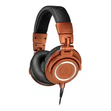 Fone De Ouvido Over-ear Audio-technica M-series Ath-m50x Laranja-metalizado
