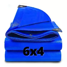 Lona Azul Carreteiro Camping Piscina Impermeável 75g 6x4