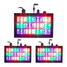 Strobo 12 Leds Room Rgb 15w Ritmico Festas Luminação Dj