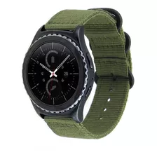 Pulseira Nylon Militar Verde Galaxy Watch3 Lte 45mm Sm-r845