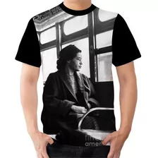 Camiseta Camisa Personalizada Rosa Parks Mulher Negra 5