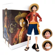 Figura One Piece Monkey D Luffy Colección Anime 27cm En Caja