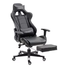 Silla Ergonómica Gamer Negra Ejecutiva Oficina Apoya Pies