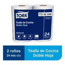 Toalla De Papel Tork Doble Hoja - 2 Rollos - 24 Mts. 